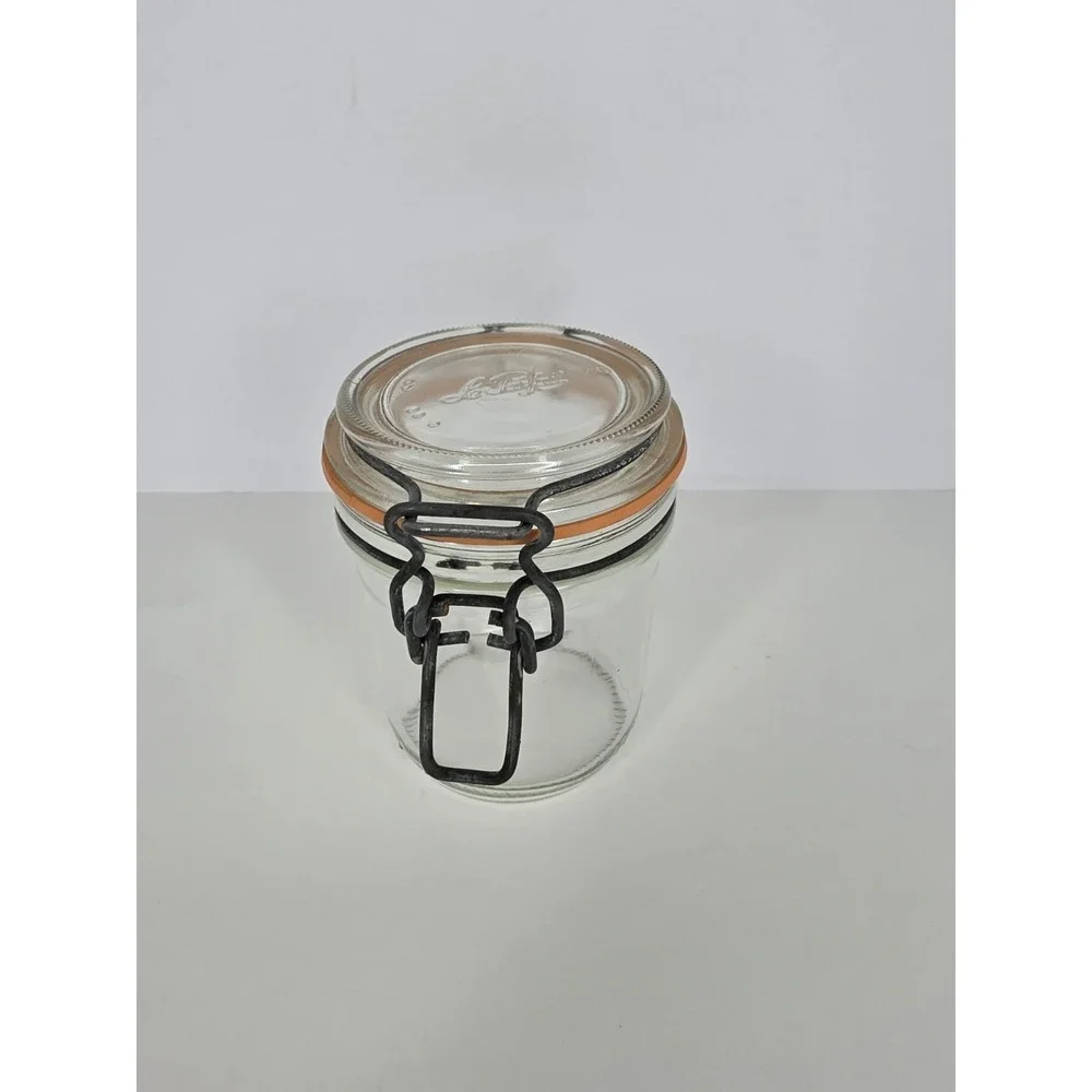 LE PARFAIT SUPER‎ 330ml Glass Canning Jar Canister VTG Wire Bale France